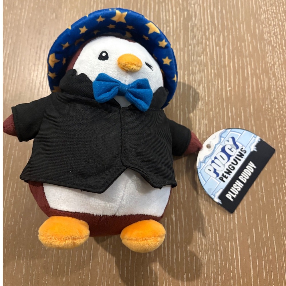 NEW Pudgy Penguins Plush Buddies Stuffed Animals Series 2 Wizard Hat w Blue Bow